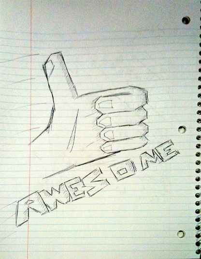 Awesome doodle