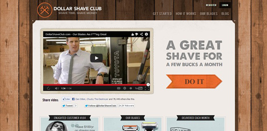 Dollar Shave Club small business tagline