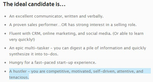 Argyle social job description ideal candidate traits